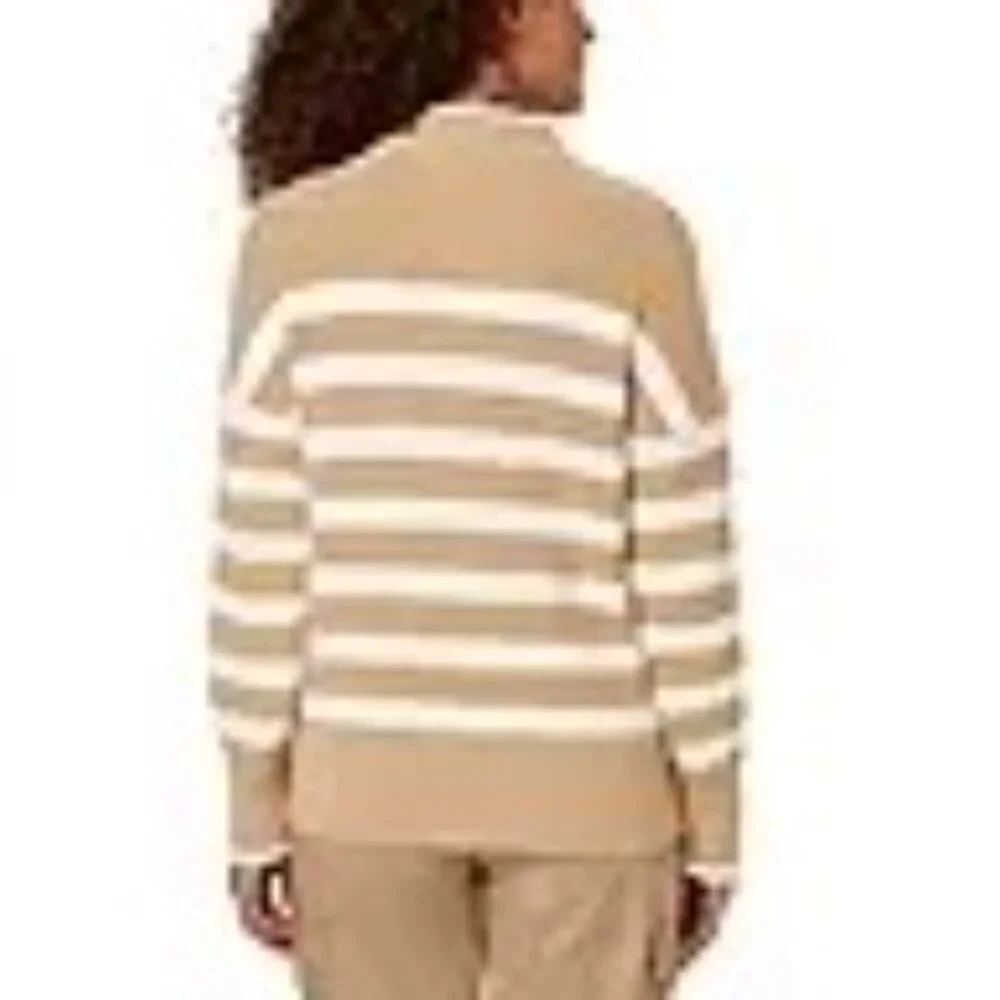 Lands' End Women's Quarter Zip Cotton Sweater Sm NWT‎ - Picture 4 of 7